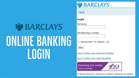 login in to Barclays online bank